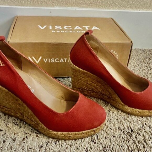 Viscata Canvas Espadrille Wedges - Picture 5 of 6